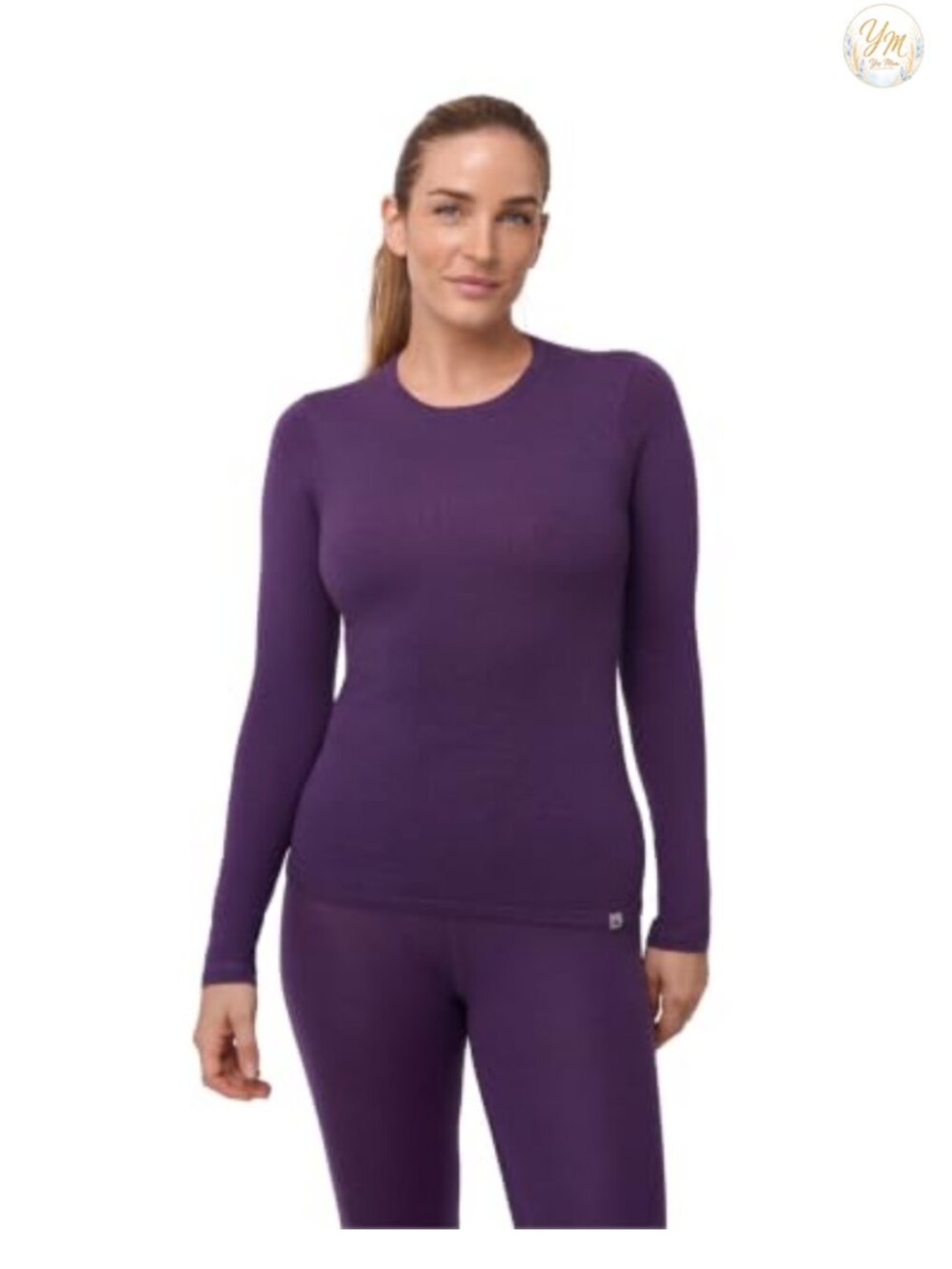 Merino Wool Long Sleeve Base Layer for Women, Thermal Top